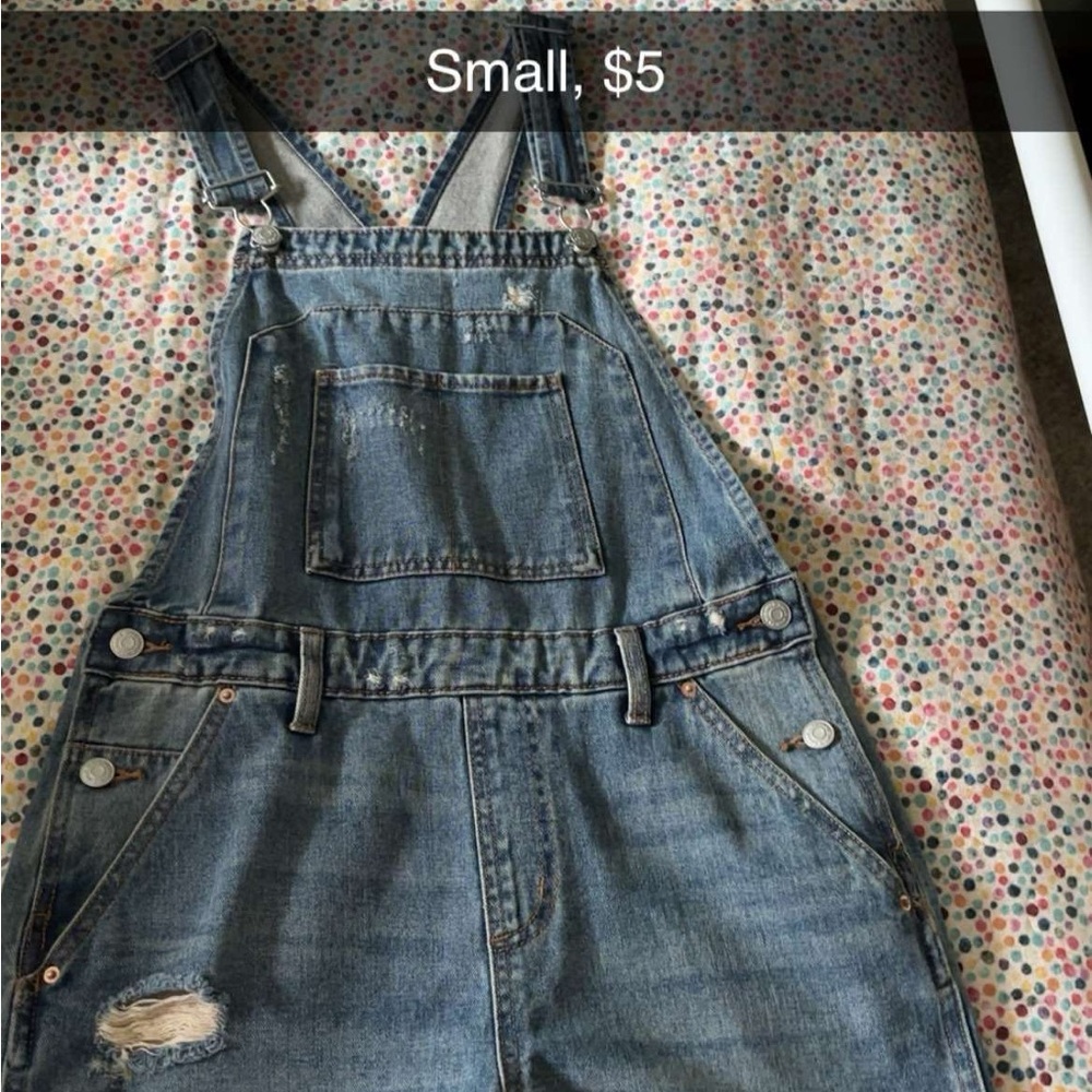 Stylish Blue Denim Overalls